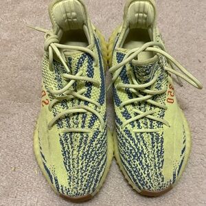 Yeezy Boost 350 V2 Yellow with Blue & Orange Accents